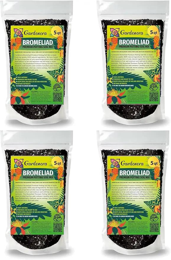 Organic Bromeliad Soil Blend - Enhance The Beauty and Resilience of Your Plants - 20 QUARTS by GreenHaven Gardens