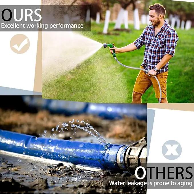 Frienda Heavy Duty Steel Wire Flexible Tubing with Fasteners PVC High Pressure Drain Hose Tube Pond Tubing Clear Wire Reinforced for Pond Bilge Pump Vacuum Suction Hose(6.6 Ft,1.5 Inch Id) by GreenHaven Gardens