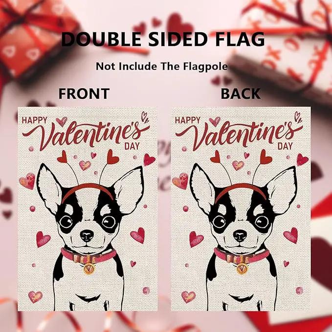 Seasonal Garden Flags Chihuahua Double Sided Flags Set of 11 Holiday Farmhouse Indoor Outdoor Yard Lawn Christmas Gifts Decorations 12.5x18 Inch by GreenHaven Gardens