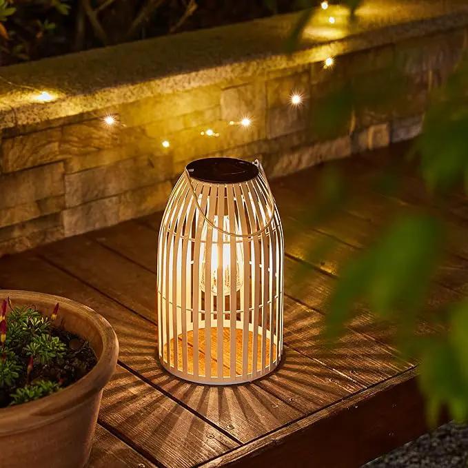 Solar Lantern Outdoor Waterproof Hanging Metal Birdcage Shaped Solar Powered Lantern Decorative Solar Light for Garden / Yard / Patio / Porch by GreenHaven Gardens