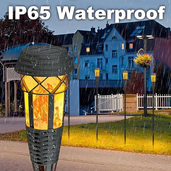 Flickering Flames Torch Light Solar Garden Lights Waterproof Landscape Lighting - 2 Pack by GreenHaven Gardens