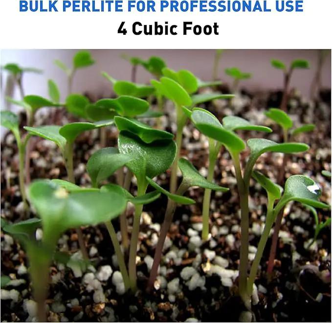 Supreme Horticulture Coarse Grade Perlite 4 Cubc Foot 113 Liters 120 Quarts - Indoor & Outdoor Use Coarse Grade by GreenHaven Gardens