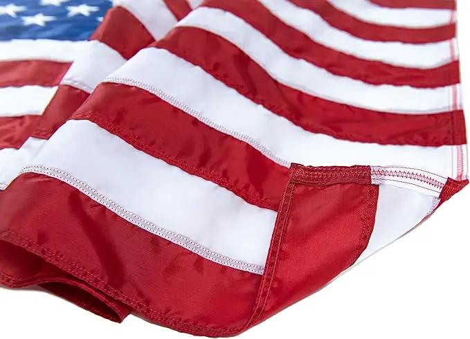 4’ x 6’ Elizabeth Ross American Flag with Embroidered Stars by GreenHaven Gardens