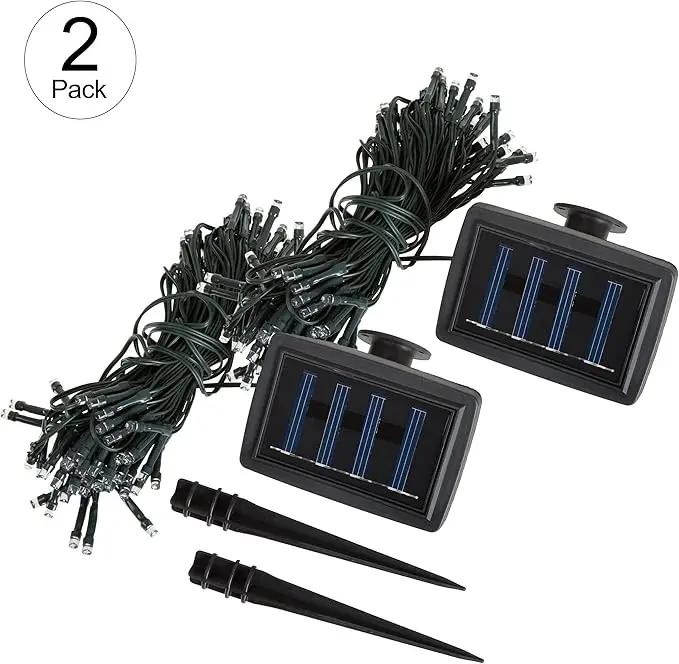Pure Garden 2-Pack Solar Powered LED String Lights by GreenHaven Gardens