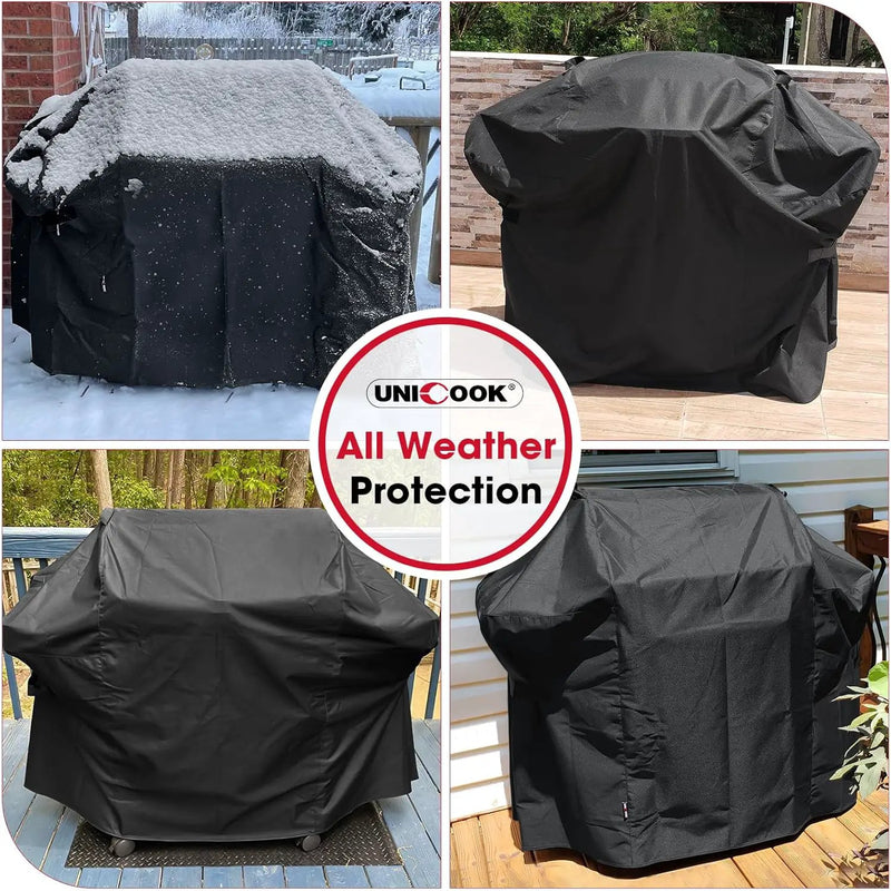 Unicook 52 Inch Grill Cover for Weber Spirit 200 and 300 Series, Gas BBQ Cover for Outdoor Grill, Heavy Duty Waterproof Fade Resistant, Compared to Weber 7106 by GreenHaven Gardens