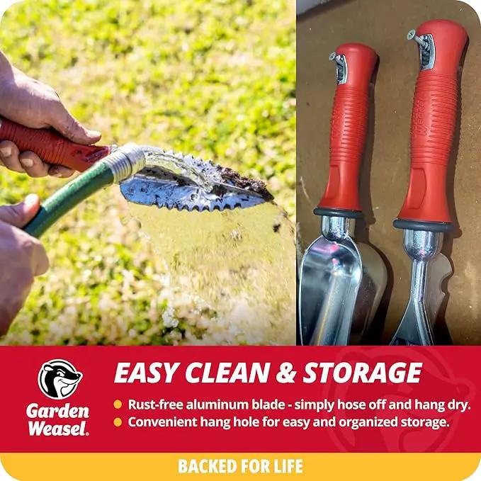 Garden Weasel Multi-Use Transplanter | Dig, Cultivate, Plant, Weed | Planting and Gardening Hand Digging Tool, Heavy Duty Trowel, Mini Gardening Shovel | 91360 by GreenHaven Gardens