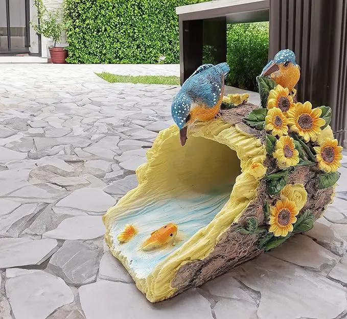 Hummingbird Gutter Extender Diverter, Decorative Downspout Extensions, Splash Block, Eco-Friendly Resin, 3"x4" Downspouts, Unique Garden Statue Ornament, Ideal Outdoor Decor Gift by GreenHaven Gardens