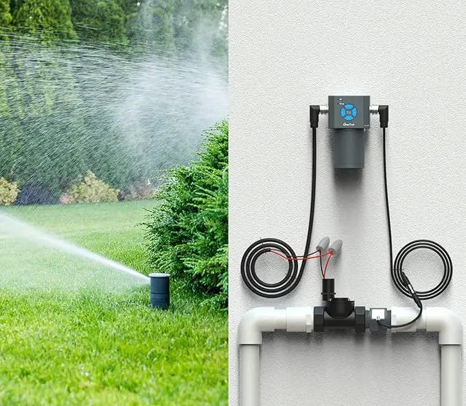 LinkTap ValveLinker & Gateway, Battery Powered Smart Sprinkler/Irrigation Controller, Automatic Rain Skip, Better Range Than WiFi, Compatible with LinkTap Wireless Water Timer, Alexa, IP66 (4-Zone) by GreenHaven Gardens