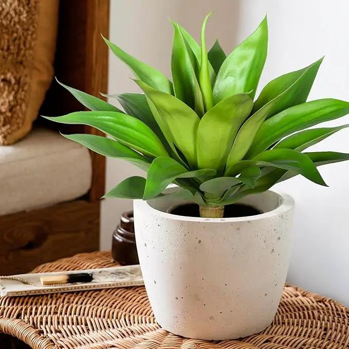 Artificial Agave Plants,Large UV Resistant Fake Agave Planters for Indoor and Outdoor Decorating Artificial Plants for Outdoors Plants(2Pack, 22") by GreenHaven Gardens