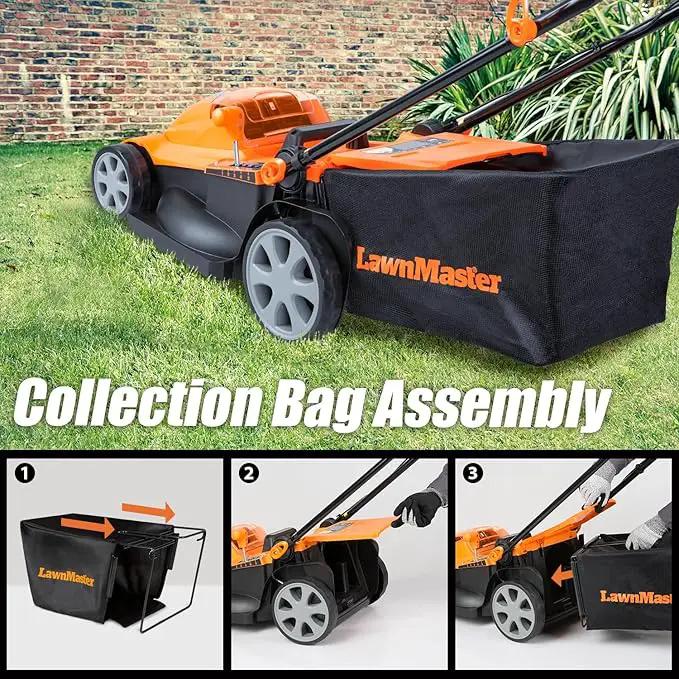 LawnMaster CLMF4817E 48V MAX* Brushless Mower with 2X24V MAX* 4.0Ah Battery and a Dual Charger by GreenHaven Gardens