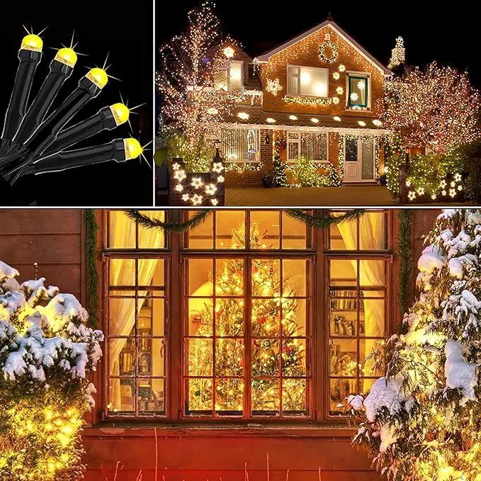 Toodour Solar Christmas Lights, 121ft 350 LED 8 Modes Solar String Lights, Waterproof Solar Outdoor Christmas Lights for Garden, Patio, Holiday, Party, Balcony, Christmas Decorations (Warm White) by GreenHaven Gardens