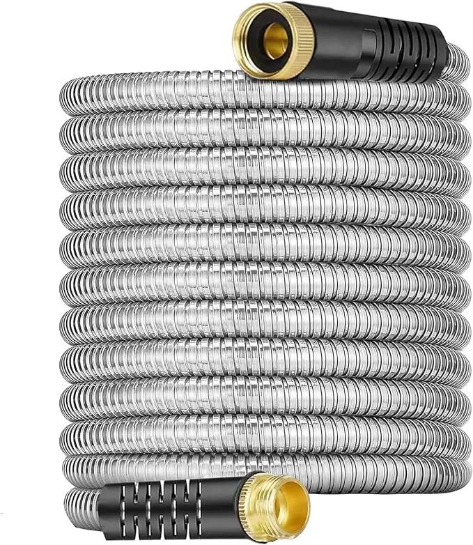 10 feet Water Hoses – 3/4'' Fittings, Flexible Garden Hoses for Garden Watering, Outdoor Cleaning, House Cleaning, Car Washing, Swimming Pool, Camping, Agricultural Irrigation, Dog Bathing by GreenHaven Gardens