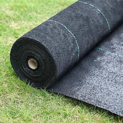Land Guard 6ft x 300ft Weed Barrier Fabric Heavy Dusty, Ground Cover, Weed Mat, Woven Landscape Fabric for Garden, Lawn and Outdoor Project by GreenHaven Gardens