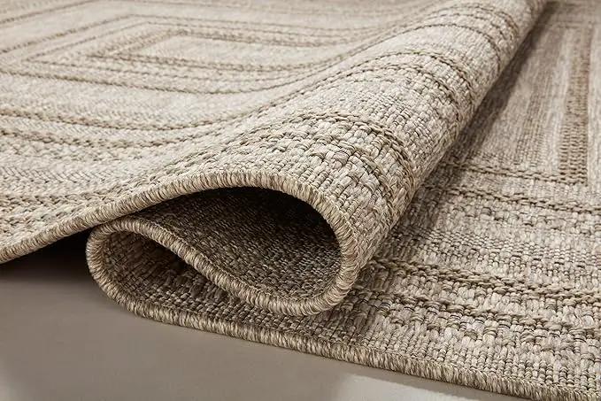 Loloi Dawn Collection Indoor/Outdoor DAW-01 Natural 2'-3" x 10'-0" Runner Rug by GreenHaven Gardens