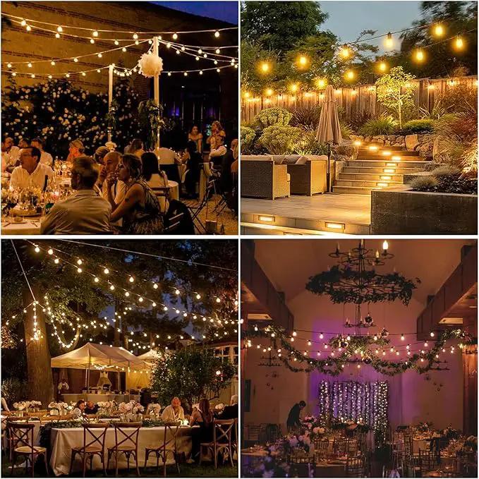 208FT(196+12) Solar String Lights Outdoor Waterproof, Solar Powered Patio Light with 60+3 Dimmable S14 Edison Bulbs Shatterproof & Remote Control, Solar String Lights for Outside Garden Backyard by GreenHaven Gardens