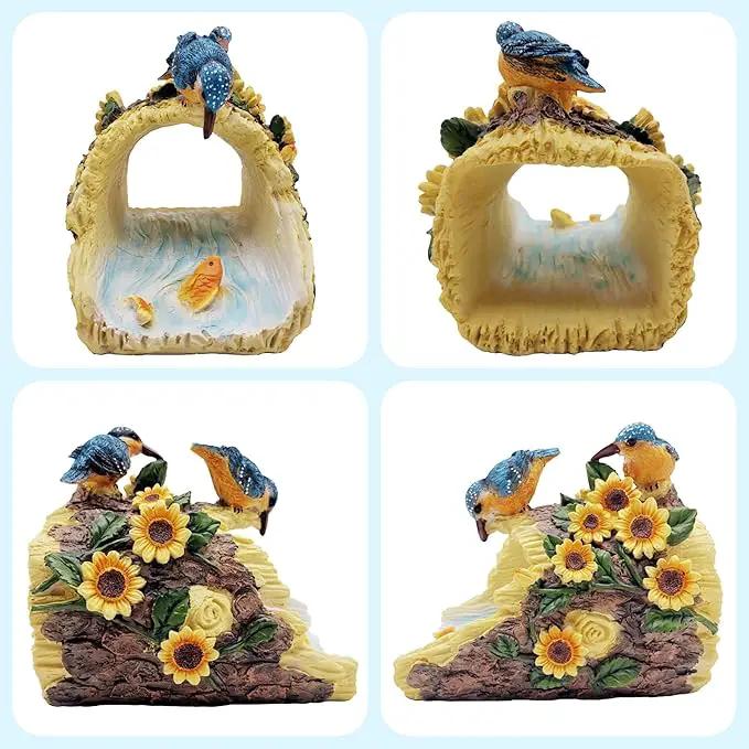 Hummingbird Gutter Extender Diverter, Decorative Downspout Extensions, Splash Block, Eco-Friendly Resin, 3"x4" Downspouts, Unique Garden Statue Ornament, Ideal Outdoor Decor Gift by GreenHaven Gardens