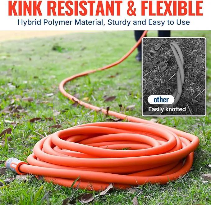 YAMATIC Heavy Duty Short Garden Hose 5/8 in x 3 ft with Swivel Fitting, Super Flexible Leader hose,All-weather, Lightweight, Burst 600 PSI by GreenHaven Gardens