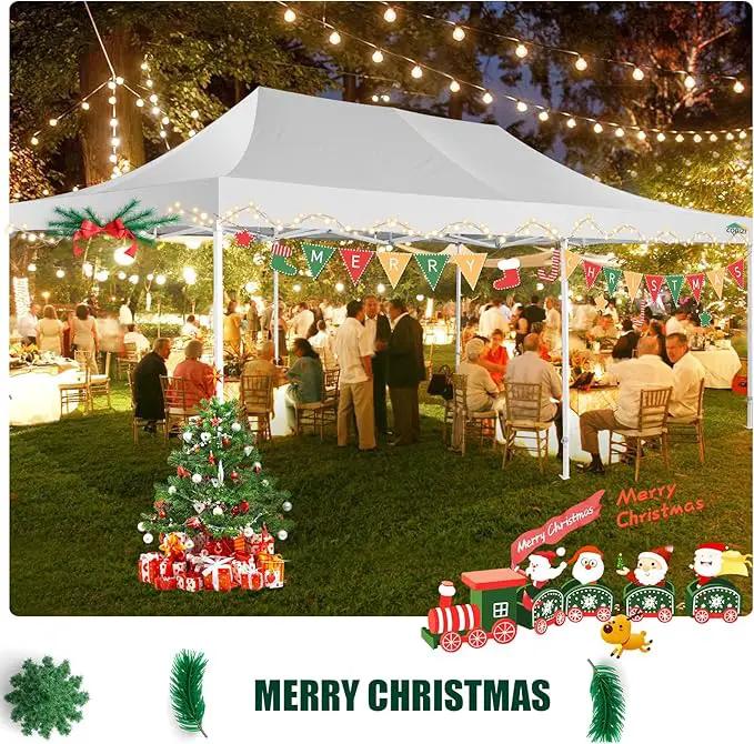 COBIZI 13x26 Pop Up Tent 13x26 Canopy with Sidewalls Heavy Duty Canopy Party Tent for Parties, Outdoor Wedding Large Event Tent Wind Waterproof UPF 50+ Ez Up in Garden Lawn with Roller Bag, White by GreenHaven Gardens