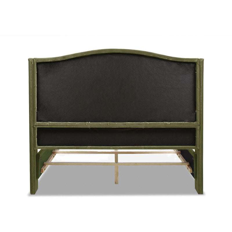 Marcella - Upholstered Shelter Headboard Bed Set by HouseOfZazla