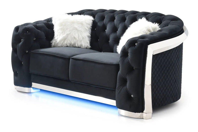 Loveseat With Flared Arms by Unique Piece Furniture