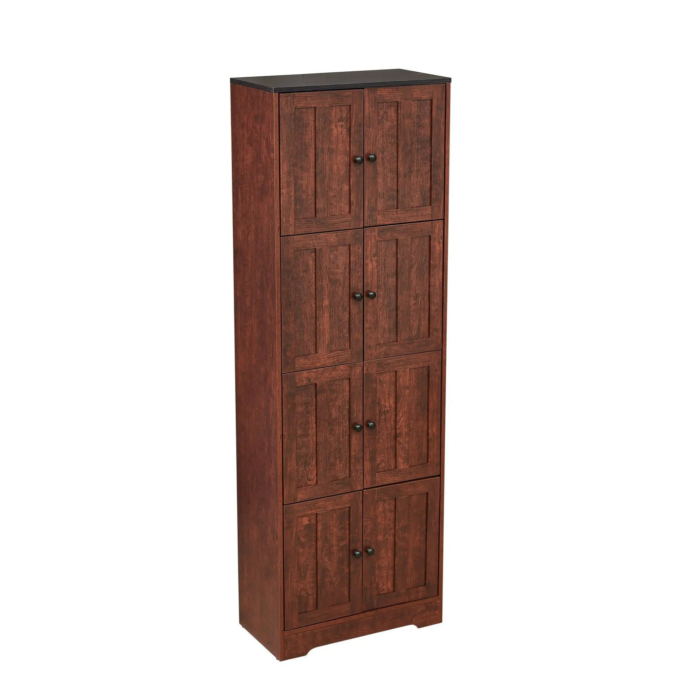 Tall Storage Cabinet With 8 Doors And 4 Shelves, Wall Storage Cabinet For Living Room, Kitchen, Office, Bedroom, Bathroom by Unique Piece Furniture