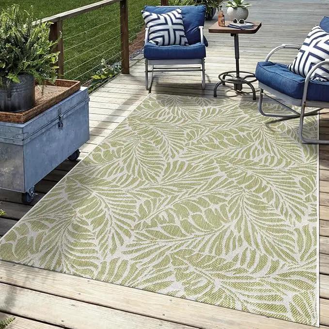 Keen Home Design Terrace Outdoor Area Rug - 9x12 Washable Indoor/Outdoor Rug for Patio, Kitchen, Balcony, Beach, Garden, Deck and Porch, Size: 8'10"x12' by GreenHaven Gardens