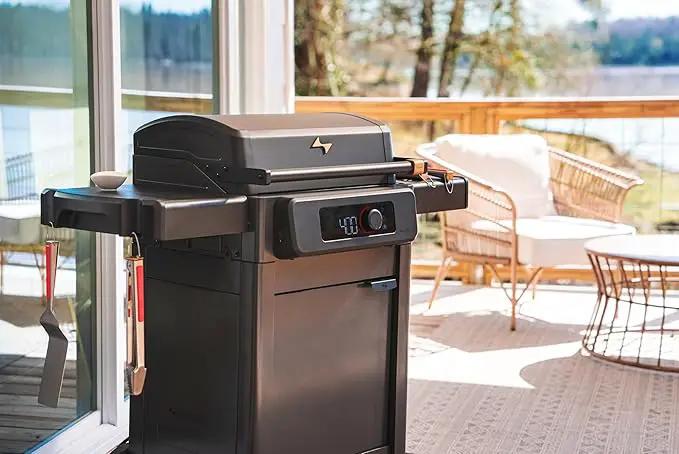 Current® Model G Griddle, Smart Electric Outdoor Flat Top BBQ Grill with 200°F to 600°F Range for Searing & Roasting, Digital Precision, Apartment-Friendly & Weather-Resistant by GreenHaven Gardens