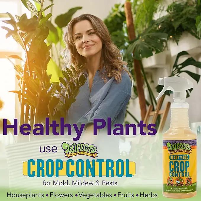 Trifecta Crop Control Ready to Use Maximum Strength Natural Pesticide, Fungicide, Miticide, Insecticide, Help Defeat Spider Mites, Powdery Mildew, Botrytis and Mold on Plants 32 OZ Size by GreenHaven Gardens