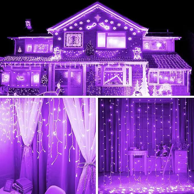 String Lights, 2 Pack Battery Operated String Lights with Remote Timer Waterproof 8 Modes String Lights for Bedroom,Garden,Party,Xmas Tree Indoor Outdoor Decorations (Purple, 16.4) by GreenHaven Gardens