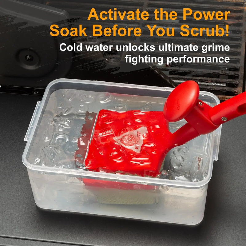BBQ Grill Cleaner Brush, EEFINITE Steam Grill Brush for Outdoor Grilling with Replacement Scrub Sponge + Superior Scraper, Safe No Wire Bristle Barbecue Scrubber Brush for Grills Cleaning Tool by GreenHaven Gardens