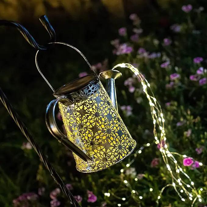 VOOKRY Solar Watering Can Lights, Large Retro Metal Hanging Solar Lights Outdoor Waterproof, Gardening Gifts for Mom Grandma Women Birthday, Garden Decor Yard Light Outside for Porch Landscape Patio by GreenHaven Gardens