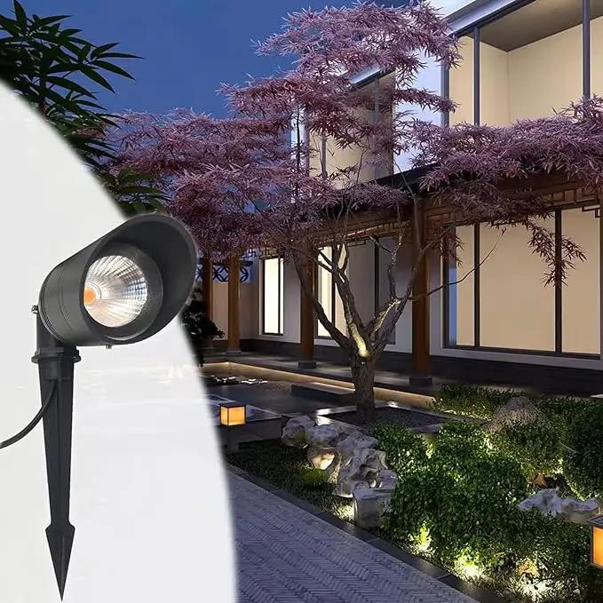LED Landscape Lights,Ground Light,5W Outdoor Pathway Garden Yard Spotlight,IP65 Waterproof Garden Floodlight,Outdoor Spotlight with Stake,3000K Warm White Spot Lights by GreenHaven Gardens