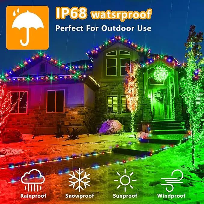 RGBW LED Rope Lights Outdoor with USB Powered, 33Ft 100 LED String Lights Indoor with Remote, 20 Color Changing Fairy Lights for Outside Garden Party Wedding Christmas by GreenHaven Gardens