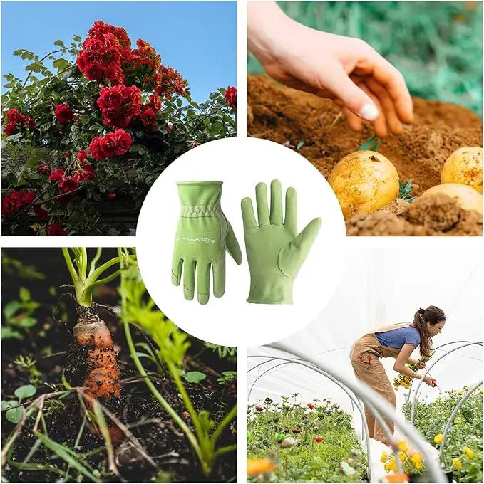 HANDLANDY Women Safety Work Gloves Utility Touch Screen Working Grip Glove for Yardwork Gardening Breathable Mechanic Gloves by GreenHaven Gardens