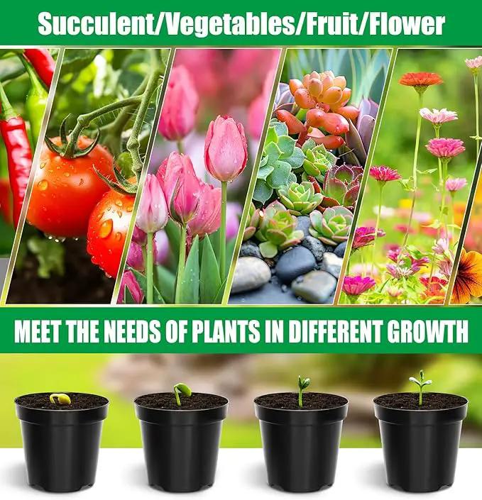 40 Pack 4 Inch Plant Nursery Pots with Mesh Pad, Sturdy Plastic Flower Planter Pots with Drainage Holes, Seed Starter Pots for Planting Seedings Cuttings Succulents Indoor Ourdoor, Black by GreenHaven Gardens
