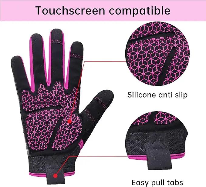 HANDLANDY Women Safety Work Gloves Utility Touch Screen Working Grip Glove for Yardwork Gardening Breathable Mechanic Gloves by GreenHaven Gardens
