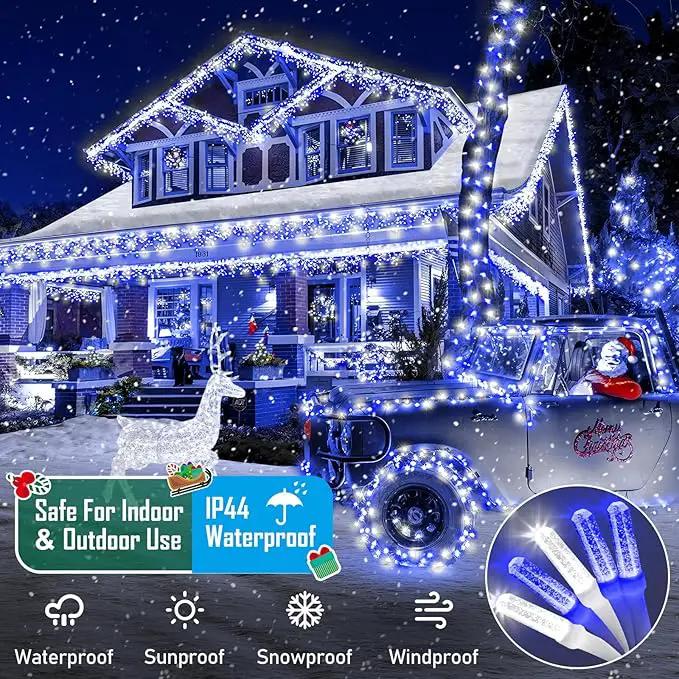Heceltt 360 LED 118 FT String Lights Outdoor, 8 Modes Christmas Lights, IP44 Waterproof Christmas Tree Lights with Timer and Memory for Xmas Yard Party Home Garden Decorations (Blue and White) by GreenHaven Gardens