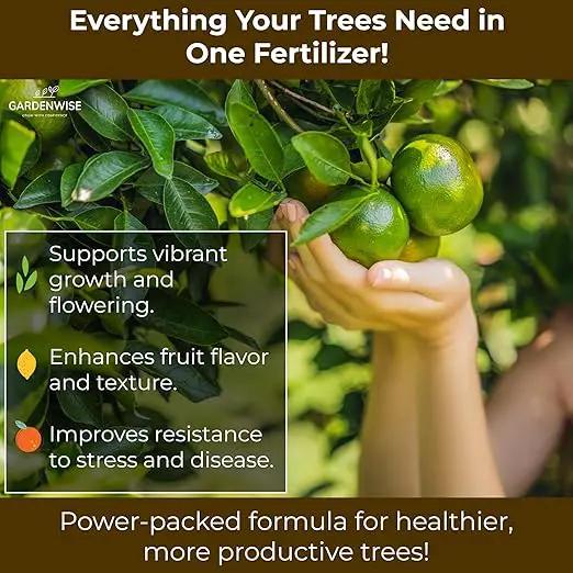 Professional Citrus Fertilizer + Vital Micronutrients; Perfect Balanced NPK for All Citrus; for Indoor and Outdoor Plants; Orange, Lime, Avocado and Lemon Tree Fertilizer (3 QUARTS) by GreenHaven Gardens