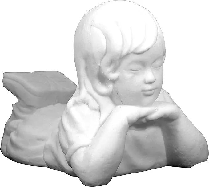 Emsco Group 2247W Day Dreaming Boy Garden Statue, WHITE by GreenHaven Gardens
