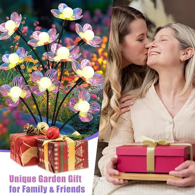 Solar Garden Lights Outdoor,New Upgraded Solar Firefly Lights Waterproof,Sway by Wind,Perfect Gardening Gifts for Women, Holiday Decoration by GreenHaven Gardens