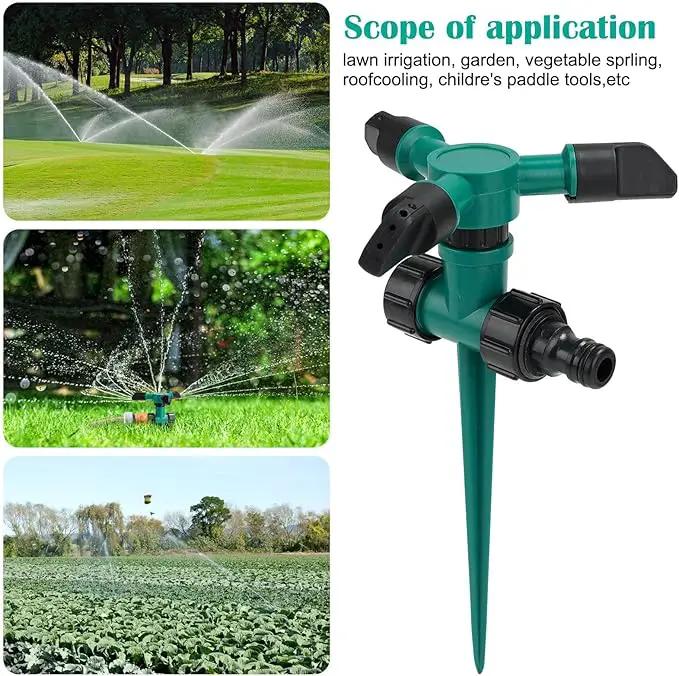 2 Pack Sprinklers for Yard, 360Rotating Lawn Sprinkler, Sprinklers for Yard Large Area, Lawn Sprinklers, Powerful and Even Watering for Lawns, Gardens and Kids by GreenHaven Gardens