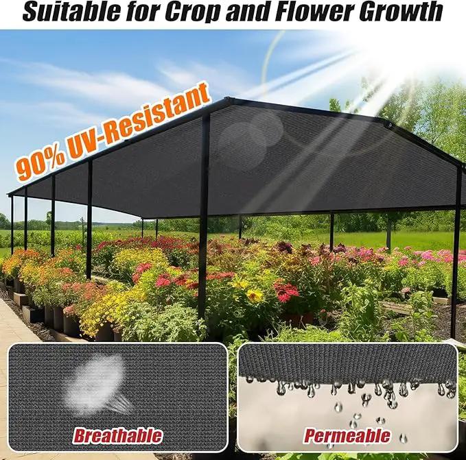 Outdoor 90% Sun Shade Cloth with Grommets, 6 X 13 FT Pergola Shade Cover for Garden Patio Carport Kennel Swimming Pool, Dark Grey (We Make Custom Size) by GreenHaven Gardens