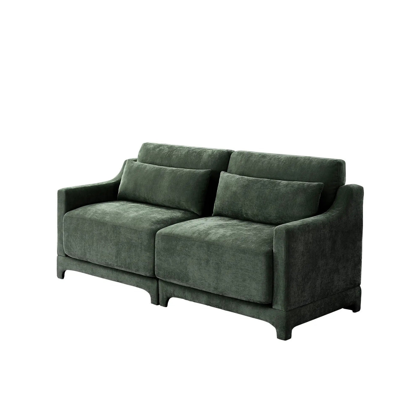 Elegant Sofa With Ergonomic Design And Lumbar Pillows by Unique Piece Furniture