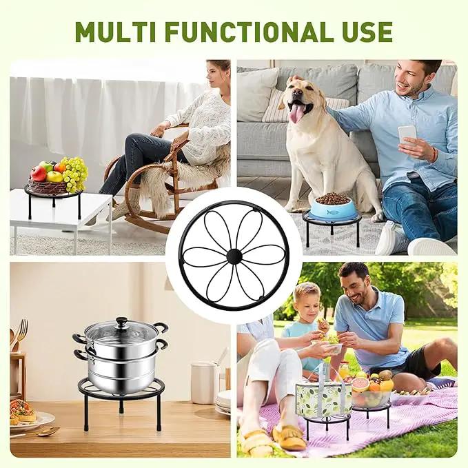 ESRICH Plant Stands, Metal Plant Stands Indoor, Plant Stand,Heavy Duty Plant Stands for Multiple Plant , Anti-Rust Iron Plant Pot Shelffor Planter, Potted Plant Holder for Garden Home ( 2 Pack 7.8in) by GreenHaven Gardens