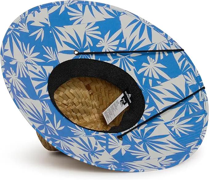 Quiksilver Men's Wide Brim Outdoor Lifeguard Straw Sun Hat by GreenHaven Gardens