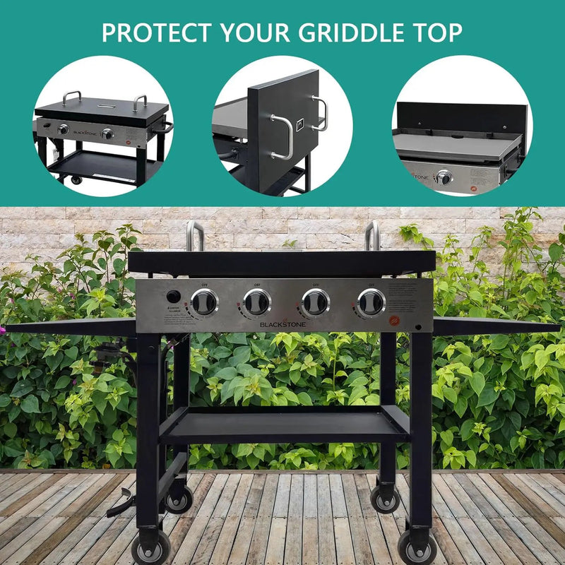 5004 Hard Top Lid for Blackstone 36" Griddle, Fits 36" Front or Rear Grease Griddle, 1528 Flat Top Gas Grill Cover by GreenHaven Gardens