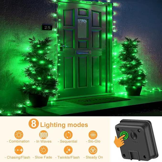 2 Pack Solar String Lights for Outside, Each 79Ft 240 LED Solar Lights Outdoor, 8 Modes Waterproof Solar Powered Fairy Twinkle Light for Backyard Patio Tree Party Garden Decoration, Green by GreenHaven Gardens