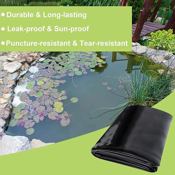 7 x 10 FT Pond Liner, 20 Mil Fish Pond HDPE Liner, Pond Liners for Outdoor Ponds, Koi Ponds, Garden Fountain, Waterfall by GreenHaven Gardens