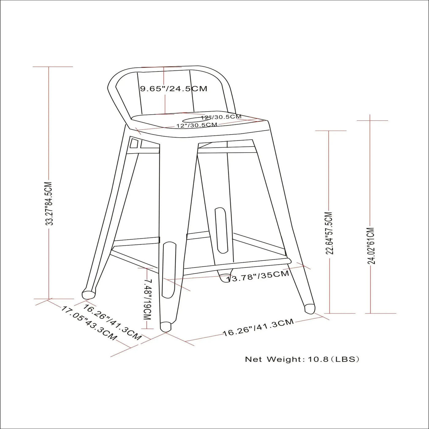 Rayne - Multifunctional Metal Stool by Unique Piece Furniture