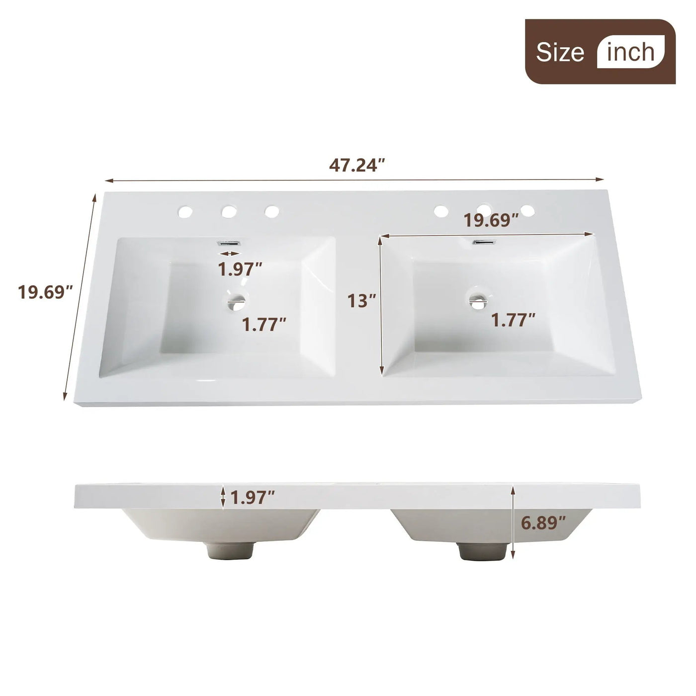 Modern Wall Mounted Bathroom Vanity, Soft Close Doors by HouseOfZazla